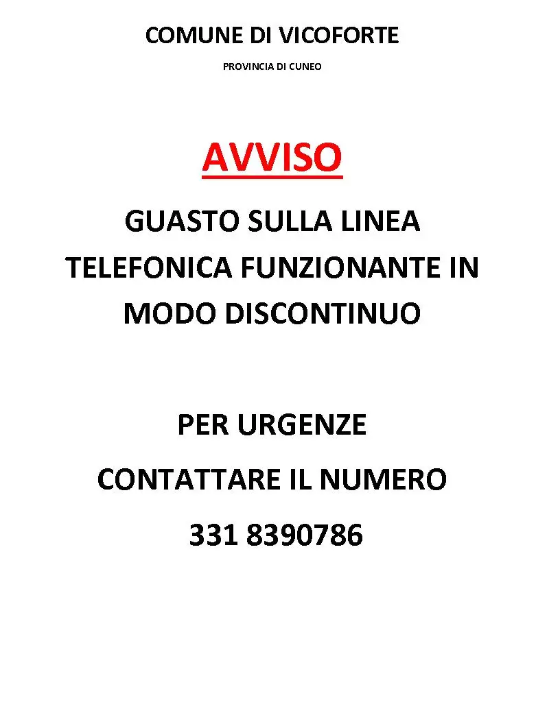 AVVISO
