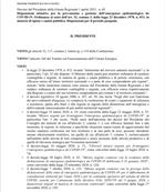 Disposizioni per il periodo pasquale 