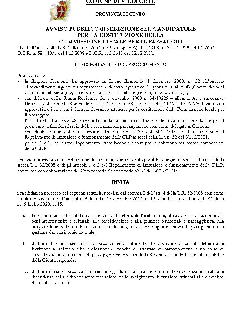 AVVISO