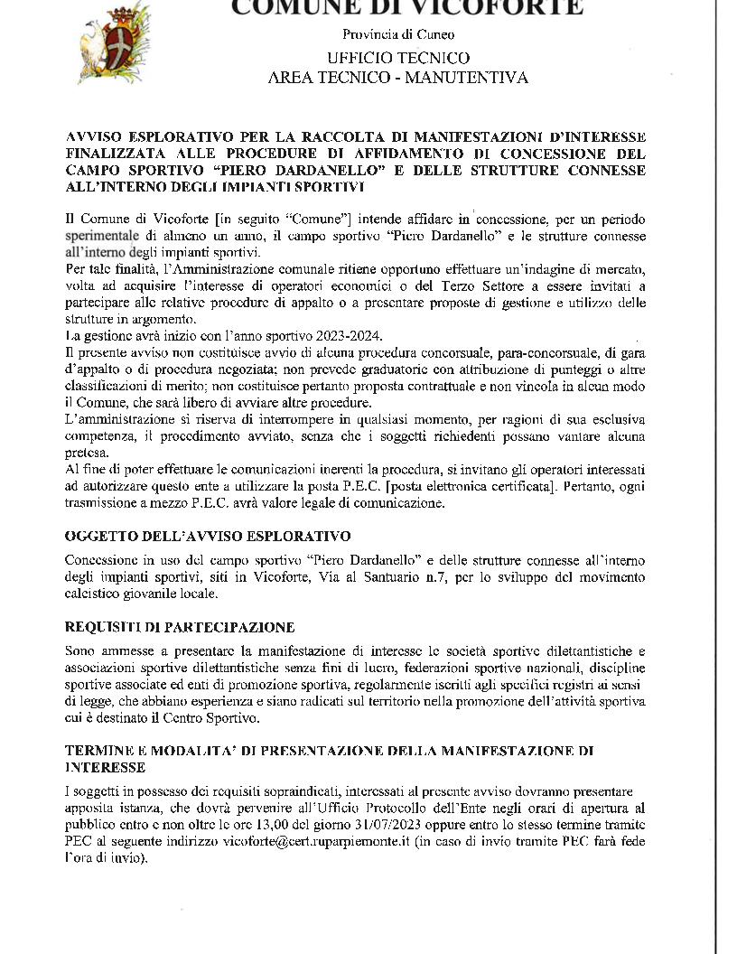 AVVISO